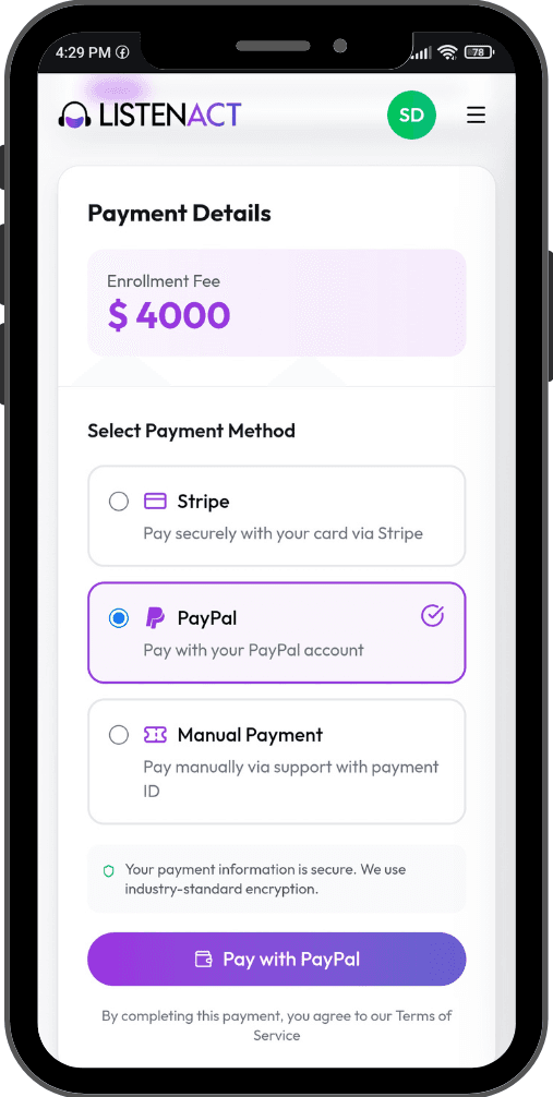 Select PayPal as Your Payment Method